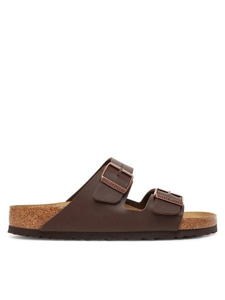 Birkenstock Klapki Arizona Sfb 451161 Brązowy. Brązowe klapki i japonki męskie Birkenstock, ze skóry. Za 449.99 zł.