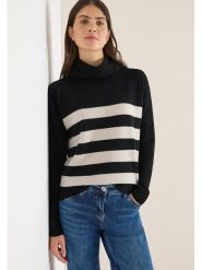 Cecil Golf w kolorze kremowo-czarnym rozmiar: XS. Brązowe golfy damskie Cecil, xs, bez wzorów, bez ramiączek. Za 100.04 zł.