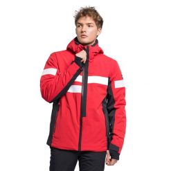 Kurtka narciarska męska CMP 31W0107. Czerwone kurtki narciarskie i snowboardowe damskie CMP, l, bez wzorów, bez kaptura, narciarskie. Za 779.99 zł.