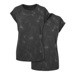 Koszulka Damska Batik Dye Z Przedłużonym Ramiączkiem. Szare bluzki damskie BUILD YOUR BRAND, xs, bez wzorów, sportowe, bez kołnierzyka, bez ramiączek. Za 67.99 zł.