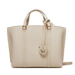 Torebka PINKO. Białe shopper bag damskie Pinko, bez wzorów, bez dodatków. Za 1,329.00 zł.