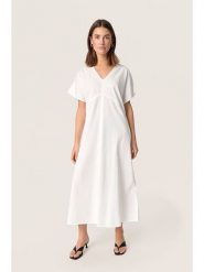 Soaked in Luxury Sukienka w kolorze białym rozmiar: M. Białe sukienki damskie Soaked in Luxury, m, bez wzorów, z bawełny, bez kołnierzyka, bez ramiączek, maxi. Za 173.99 zł.