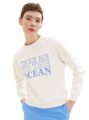 Tom Tailor Bluza w kolorze kremowym rozmiar: M. Brązowe bluzy bez kaptura damskie Tom Tailor, m, z bawełny. Za 78.84 zł.