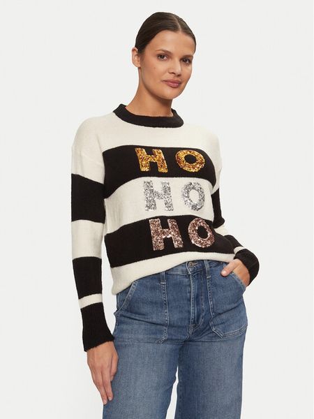 Brave Soul Sweter LKX-230TRIHO Écru Regular Fit. Swetry klasyczne damskie Brave Soul, s, z syntetyku, bez kołnierzyka. Za 99.99 zł.