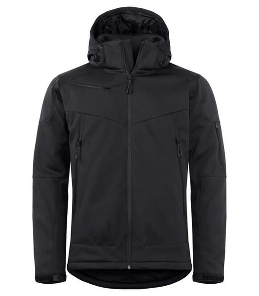 Clique Grayland Kurtka softshell pikowana męska, wodoodporna. Czarne kurtki męskie CLIQUE, m, bez wzorów, z polaru. Za 502.27 zł.
