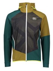 ORTOVOX Kurtka softshellowa "Col Becchei" w kolorze niebiesko-zielonym rozmiar: S. Niebieskie kurtki outdoor męskie ORTOVOX, s, bez wzorów, z materiału, bez kaptura. Za 680.85 zł.