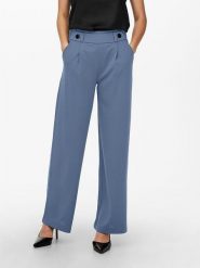 JDY Spodnie "Geggo" w kolorze niebieskim rozmiar: XS/L32. Niebieskie spodnie materiałowe damskie JDY, bez wzorów, z materiału. Za 47.82 zł.