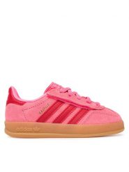 Adidas Sneakersy Gazelle Indoor Comfort Closure Elastic KJ2304 Różowy. Czerwone buty sportowe dziewczęce Adidas, bez wzorów, ze skóry, bez zapięcia. Za 279.99 zł.