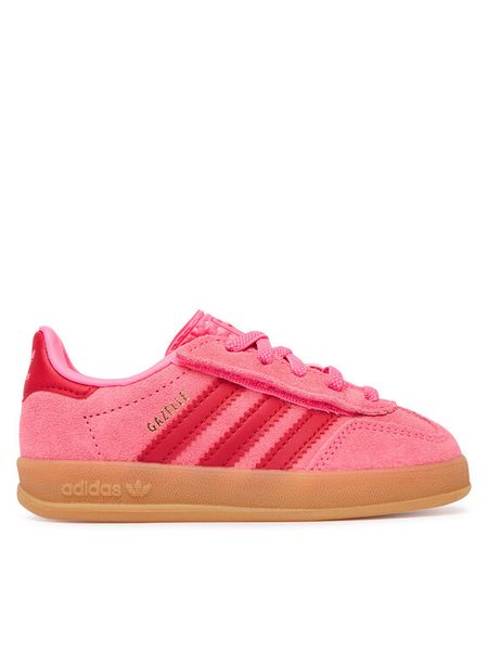 Adidas Sneakersy Gazelle Indoor Comfort Closure Elastic KJ2304 Różowy. Czerwone buty sportowe dziewczęce Adidas, bez wzorów, ze skóry, bez zapięcia. Za 279.99 zł.