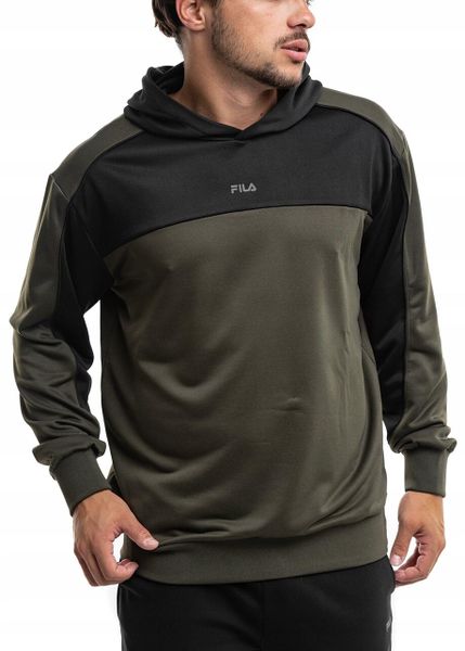 Bluza męska Fila Rivoli. Czarne bluzy z kapturem męskie Fila, m, z materiału. Za 210.99 zł.