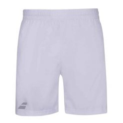 Spodenki tenisowe Babolat Play Short Men. Białe szorty męskie BABOLAT, bez wzorów, z materiału. Za 95.99 zł.