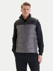 Kappa Kamizelka 35285VW Szary Regular Fit. Szare kamizelki męskie Kappa, l, z syntetyku. Za 199.99 zł.