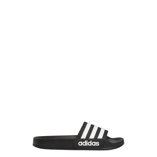 Klapki Adilette Shower. Białe klapki damskie Adidas, bez wzorów, bez obcasa. Za 109.00 zł.