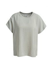 Milano Italy Bluzka w kolorze jasnoszarym rozmiar: 34. Szare bluzki damskie Milano Italy, bez wzorów, bez kołnierzyka, bez ramiączek. Za 126.99 zł.