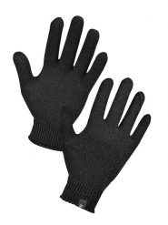 Norfolk Wełniane rękawiczki w kolorze antracytowym rozmiar: S/M. Czarne rękawiczki damskie Norfolk, bez wzorów, prążkowane. Za 39.99 zł.