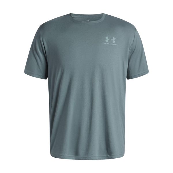 Koszulka Under Armour Sportstyle Left Chest. Czerwone t-shirty sportowe męskie Under Armour, l, z bawełny, bez ramiączek, na fitness i siłownię. Za 120.50 zł.