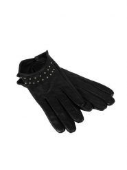 The Kooples Rękawiczki | AFGA19002K | Kobieta | Czarny. Czarne rękawiczki damskie Inni producenci, bez wzorów, ze skóry. W wyprzedaży za 189.00 zł.