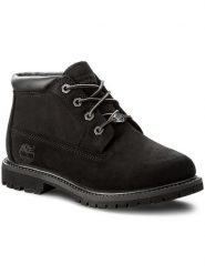 Timberland Trapery Af Nellie Chukka 23398 Czarny. Czarne trapery damskie Timberland, z nubiku, bez obcasa. Za 649.99 zł.