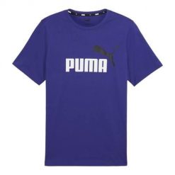 Koszulka sportowa męska Puma 58675905. Niebieskie t-shirty sportowe męskie Puma, m, z bawełny, bez ramiączek. Za 109.93 zł.