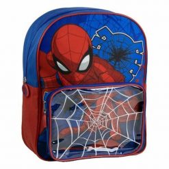 Plecak szkolny Spider-Man Ciemnoniebieski. Niebieskie plecaki damskie Spiderman, bez wzorów, biznesowe. Za 72.25 zł.