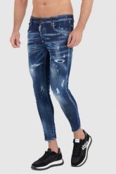 DSQUARED2 Granatowe jeansy super twinkie jeans. Niebieskie jeansy męskie Dsquared2. W wyprzedaży za 1,899.99 zł.