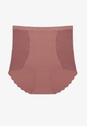 Ciemnofioletowa Bezszwowa Bielizna modelująca Majtki High Waist Falawena. Fioletowa bielizna wyszczuplająca Renee. Za 9.99 zł.
