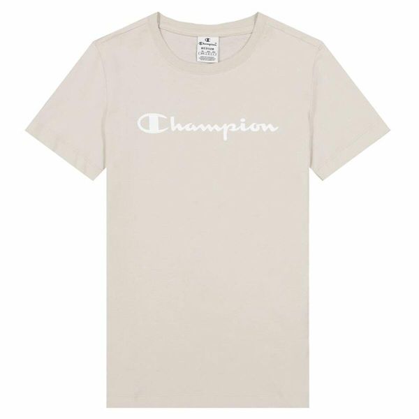Koszulka z krótkim rękawem Damska Champion Big Script Logo Biały. Białe t-shirty damskie CHAMPION, xs, bez wzorów, bez kołnierzyka. Za 120.45 zł.