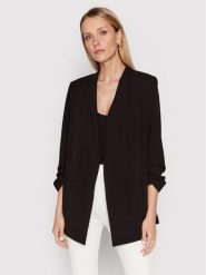 DKNY Marynarka P9RCAAWI Czarny Regular Fit. Czarne marynarki i żakiety damskie DKNY, l, bez wzorów, z syntetyku. Za 429.99 zł.