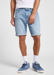 MESKIE SPODENKI LEE 5 POCKET SHORT DWIGHT LIGHT 112363931. Szorty męskie Lee, bez kołnierzyka. Za 169.99 zł.