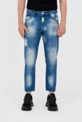 PHILIPP PLEIN Niebieskie męskie jeansy detroit. Niebieskie jeansy męskie Philipp Plein. W wyprzedaży za 1,499.99 zł.
