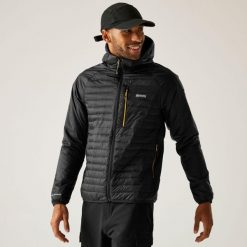 Kurtka męska przejściowa Rowak. Czarne kurtki męskie Regatta, m, bez wzorów, z puchu, sportowe, bez kaptura. W wyprzedaży za 149.99 zł.