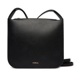 Torebka Furla. Czarne listonoszki damskie Furla, bez wzorów, bez dodatków. Za 1,369.00 zł.
