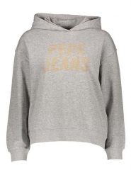 Pepe Jeans Bluza w kolorze szarym rozmiar: L. Szare bluzy z kapturem damskie Pepe Jeans, l, z bawełny. Za 122.96 zł.