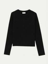 Coccodrillo Sweter ZC4172101SGJ Czarny Regular Fit. Czarne swetry dziewczęce COCCODRILLO, bez wzorów, z wiskozy, bez kołnierzyka. Za 49.90 zł.