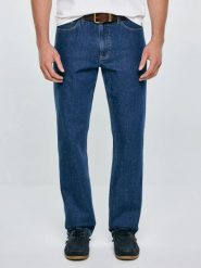 Jeansy męskie z prostą nogawką granatowe Colt 539. Niebieskie jeansy męskie Big Star. Za 349.99 zł.