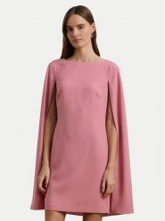 LAUREN RALPH LAUREN Sukienka koktajlowa 253855210034 Różowy Slim Fit. Czerwone sukienki damskie Lauren Ralph Lauren, bez wzorów, z syntetyku, wizytowe, bez kołnierzyka, bez ramiączek. Za 899.99 zł.