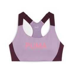 Biustonosz dla kobiet Puma 4keeps Eversculpt. Fioletowe biustonosze Puma, bez wzorów, z elastanu. Za 141.60 zł.