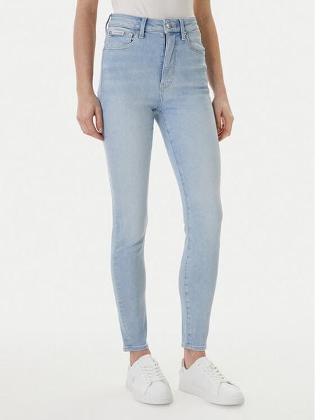 Calvin Klein Jeans Jeansy LV047F701G Błękitny Skinny Fit. Niebieskie jeansy damskie Calvin Klein Jeans. Za 409.99 zł.