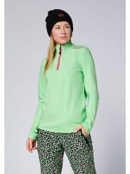 Chiemsee Bluza polarowa w kolorze zielono-różowym rozmiar: L. Zielone bluzy bez kaptura damskie Chiemsee, l, z polaru. Za 109.00 zł.