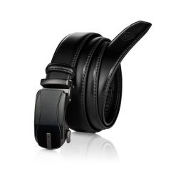 Skórzany pasek BETLEWSKI C30-MY CZARNY 110. Czarne paski męskie Betlewski, bez wzorów, ze skóry. Za 79.00 zł.