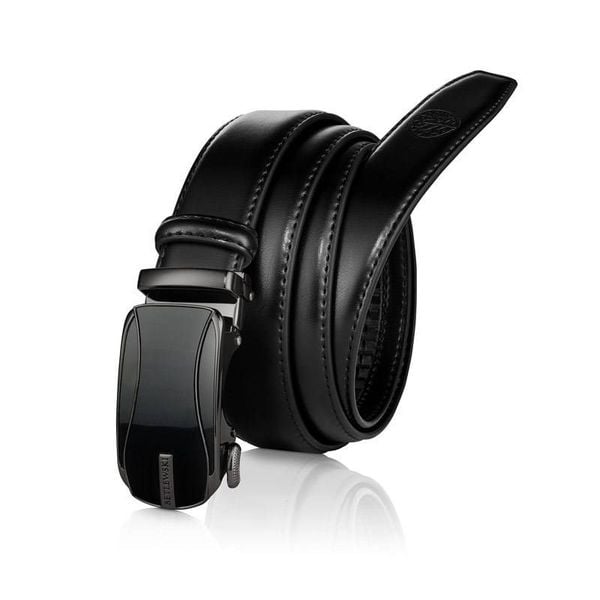 Skórzany pasek BETLEWSKI C30-MY CZARNY 110. Czarne paski męskie Betlewski, bez wzorów, ze skóry. Za 79.00 zł.