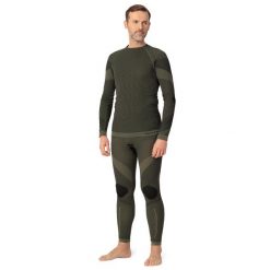 Legginsy turystyczne termoaktywne męski Tagart Woodsman z jonami srebra. Zielone bielizna termoaktywna męska tagart, m, bez wzorów. Za 179.00 zł.