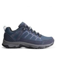 TRAVELIN' Skórzane buty trekkingowe "Grasten" w kolorze granatowym rozmiar: 44. Niebieskie buty trekkingowe męskie Travelin', z materiału, bez zapięcia, outdoorowe. Za 377.74 zł.