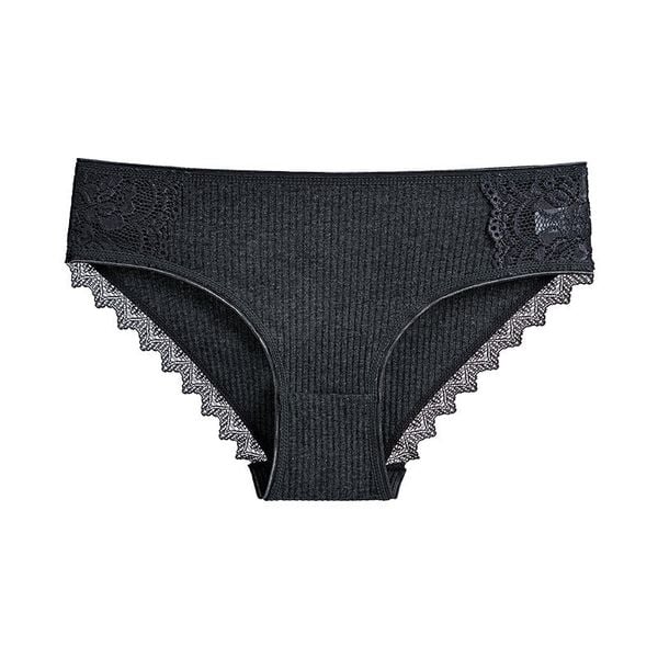 Figi prążkowane z koronką na co dzień i okazje Asja. Brązowe figi damskie Intica, uniwersalny, bez wzorów, z koronki. W wyprzedaży za 59.00 zł.