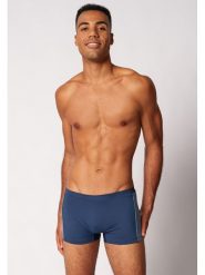 Skiny Kąpielówki w kolorze granatowym rozmiar: S. Niebieskie kąpielówki męskie Skiny, s, bez wzorów, z materiału. Za 65.99 zł.