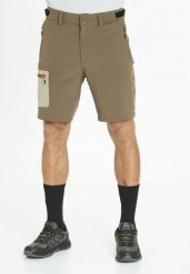 Spodenki męskie Whistler Globe Stretch. Szare szorty męskie WHISTLER, z elastanu, bez kołnierzyka. Za 149.99 zł.