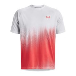 T-shirt treningowy męski Under Armour Tech Fade. Białe t-shirty męskie Under Armour, m, bez wzorów, bez kołnierzyka. Za 142.99 zł.