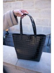 Maison héritage PARIS Skórzany shopper bag "Runa" w kolorze czarnym - 28 x 32 x 12 cm rozmiar: onesize. Czarne shopper bag damskie maison héritage PARIS, bez wzorów, z materiału, na ramię, bez dodatków. Za 369.99 zł.