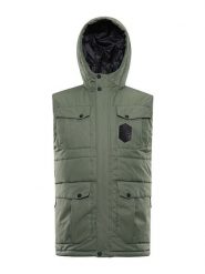 Alpine Pro Kamizelka pikowana "Hard" w kolorze khaki rozmiar: L. Brązowe kamizelki męskie Alpine Pro, l, ze skóry. Za 257.31 zł.