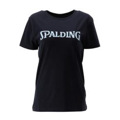 Koszulka damska Spalding Logo. Niebieskie bluzki damskie Spalding, bez wzorów, bez kołnierzyka. Za 183.00 zł.